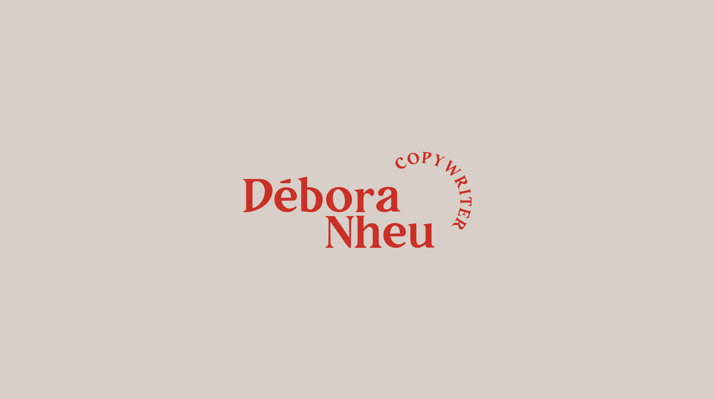 Diseño logotipo Débora Nheu